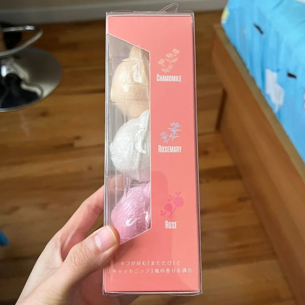 NWT NEKOMOTE Bath Ball Gift Box from Japan